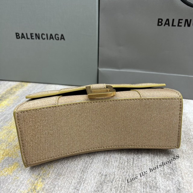 Balenciaga專櫃爆款新閃閃沙漏包 巴黎世家原單手提肩背包 8896閃金 fyj1245